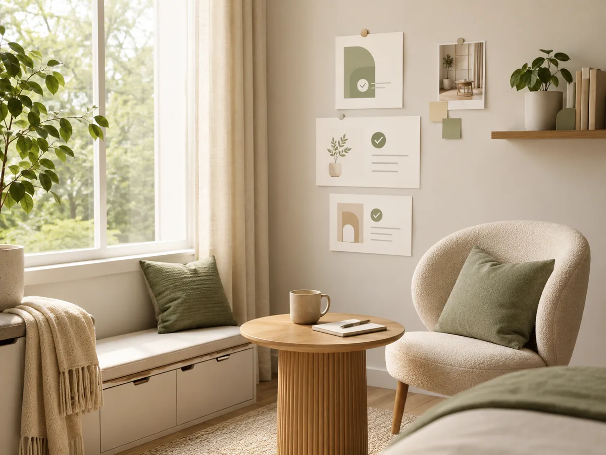 A calm home scene representing SoloFave one-pick problem solving.